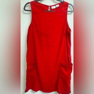 H by Halston.Heritage Red Sleeveless Dress